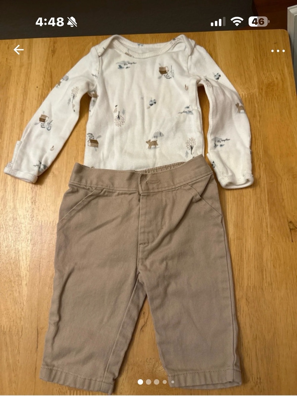 Carter's Boys Khaki/Tan Knit Pants 3 mo